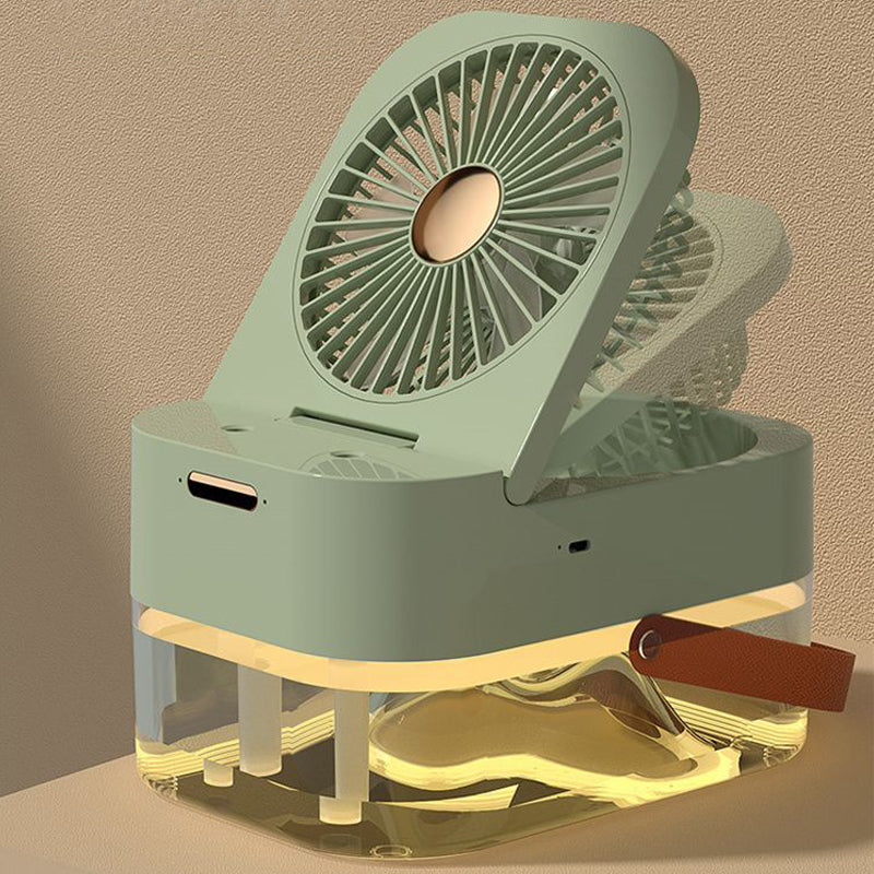 A New Humidifying Portable Folding Spray Fan