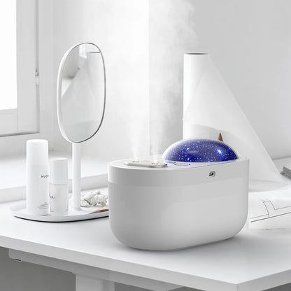 Projection night light humidifier