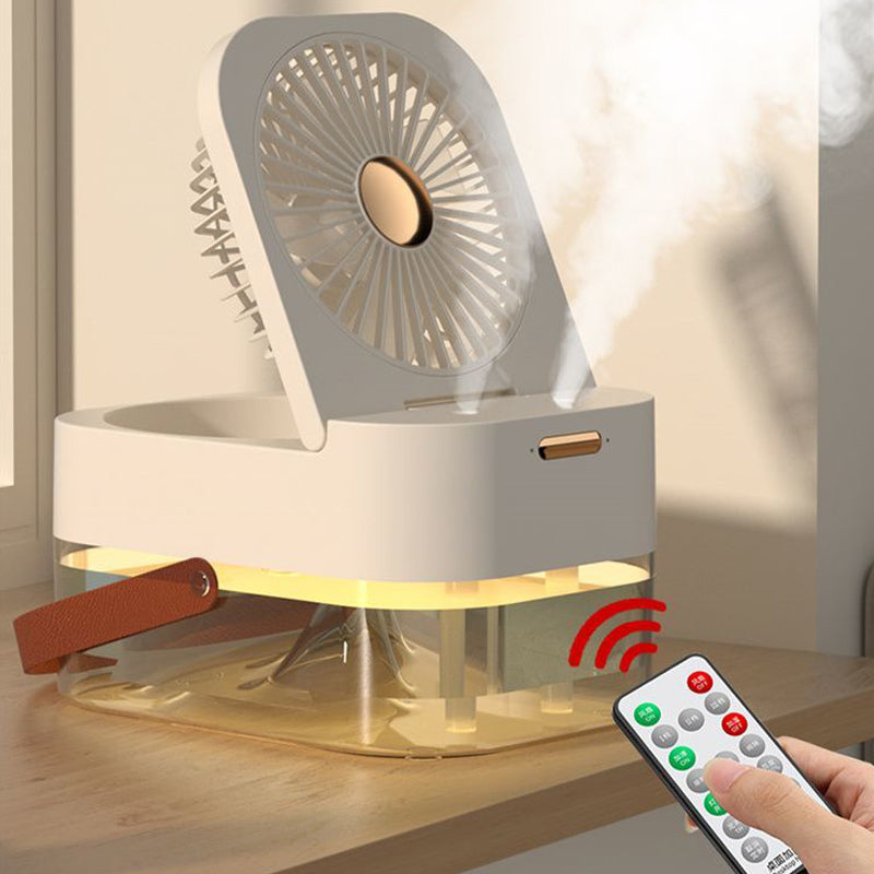 A New Humidifying Portable Folding Spray Fan