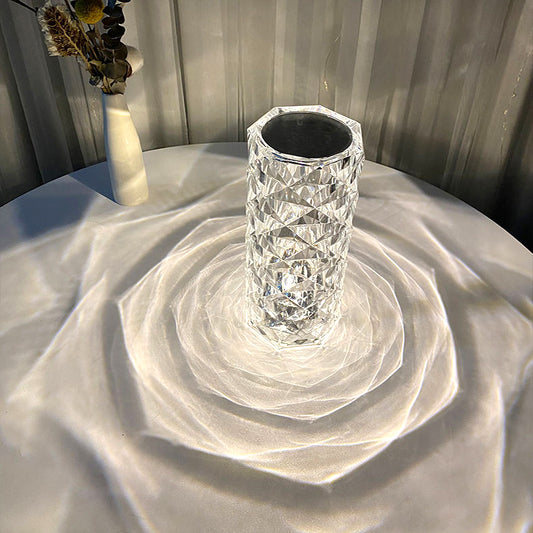 Rose Crystal Lamp