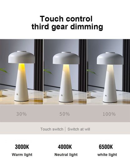 FUNKY LIGHTING, Cordless Modern Desk Lamp, Decorative Desk Lamp, Aesthetic Desk Lamp, Cordless Desk Lamp, Unique Desk Lamp, Led Desk Lamp, Portable Desk lamp