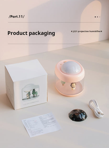 Cute Night Light with Projector & Humidifier