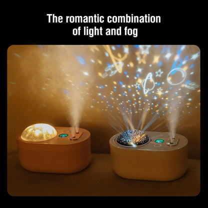 Projection night light humidifier