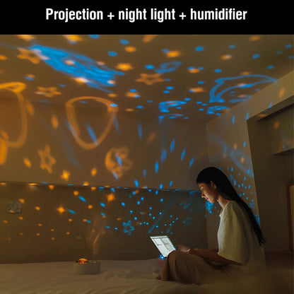 Projection night light humidifier