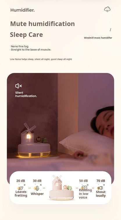 Music Windmill Night Light & Humidifier