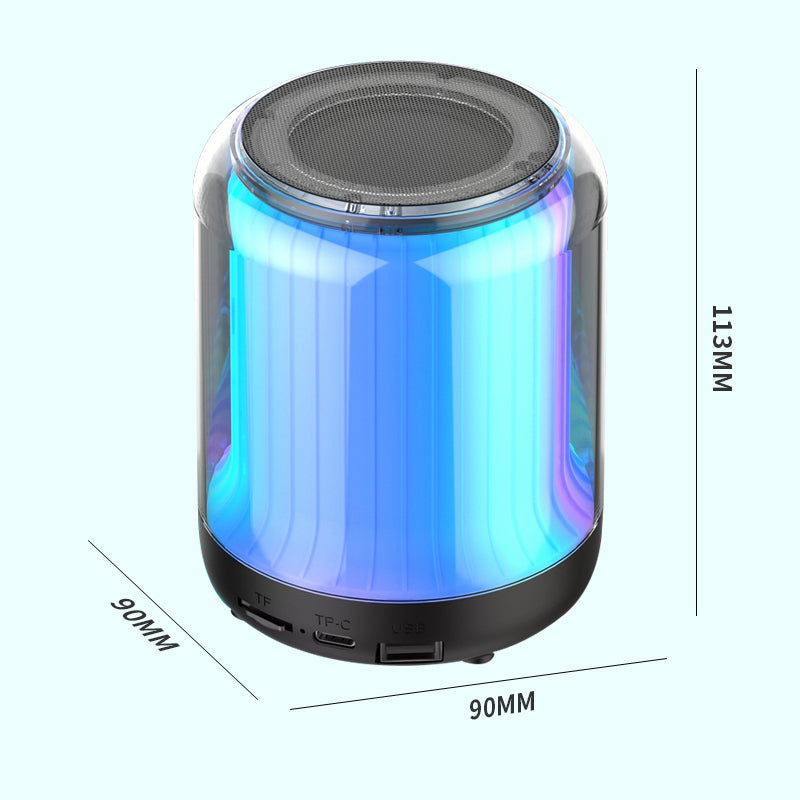 A colorful Bluetooth night light speaker