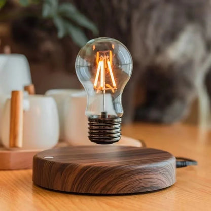 FUNKY LIGHTING, Anti-Gravity Magnetic Levitating Light Bulb Lamp, Decorative Desk Lamp, Aesthetic Desk Lamp, Cool Desk Lamp, Interesting Desk Lamp, Unique Desk Lamp