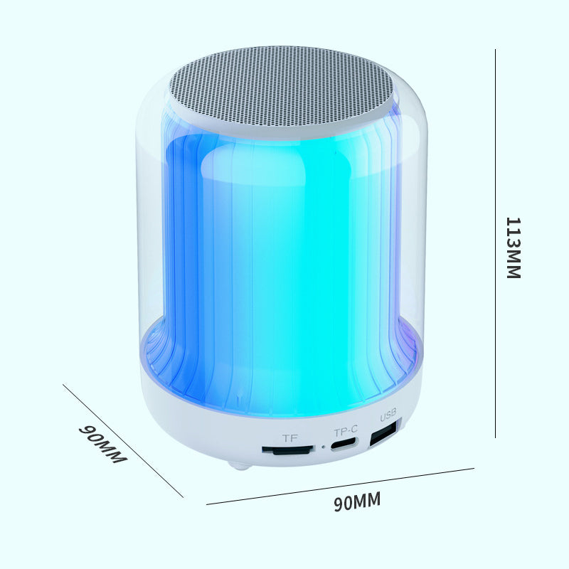 A colorful Bluetooth night light speaker