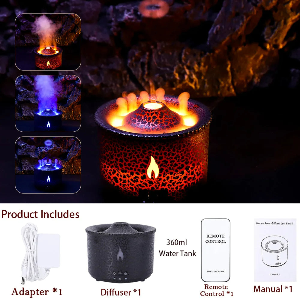 Volcanic eruption aromatherapy humidifier