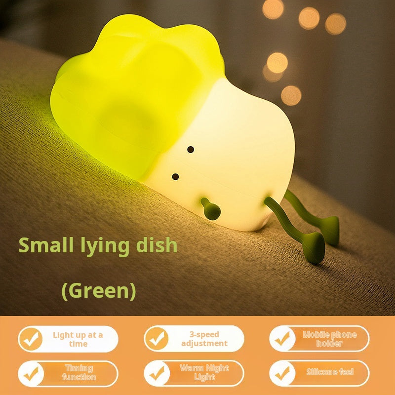 FUNKY LIGHTING, cute vegetable night light, night light for kids, rechargeable night light, diammable night light, decorative night light, silicone night light