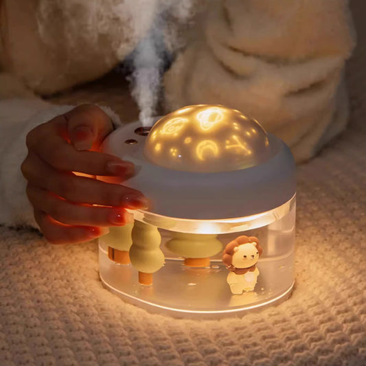 Cute Night Light with Projector & Humidifier