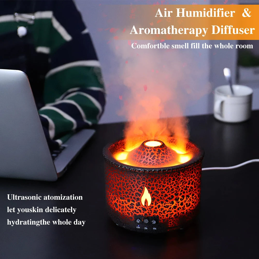 Volcanic eruption aromatherapy humidifier