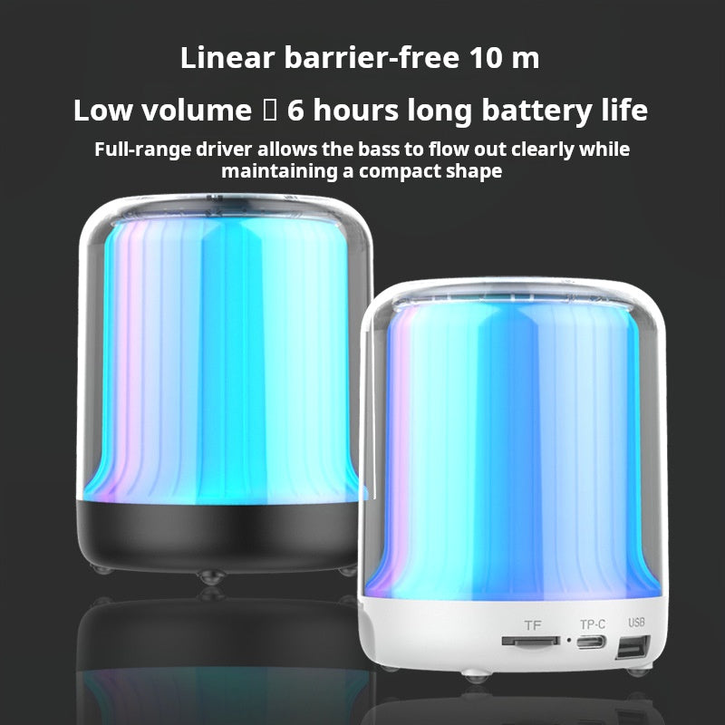 A colorful Bluetooth night light speaker