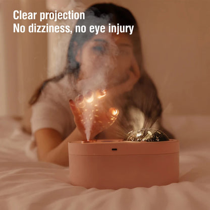 Projection night light humidifier