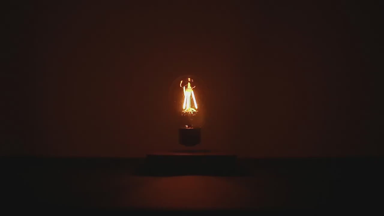 FUNKY LIGHTING, Anti-Gravity Magnetic Levitating Light Bulb Lamp, Decorative Desk Lamp, Aesthetic Desk Lamp, Cool Desk Lamp, Interesting Desk Lamp, Unique Desk Lamp